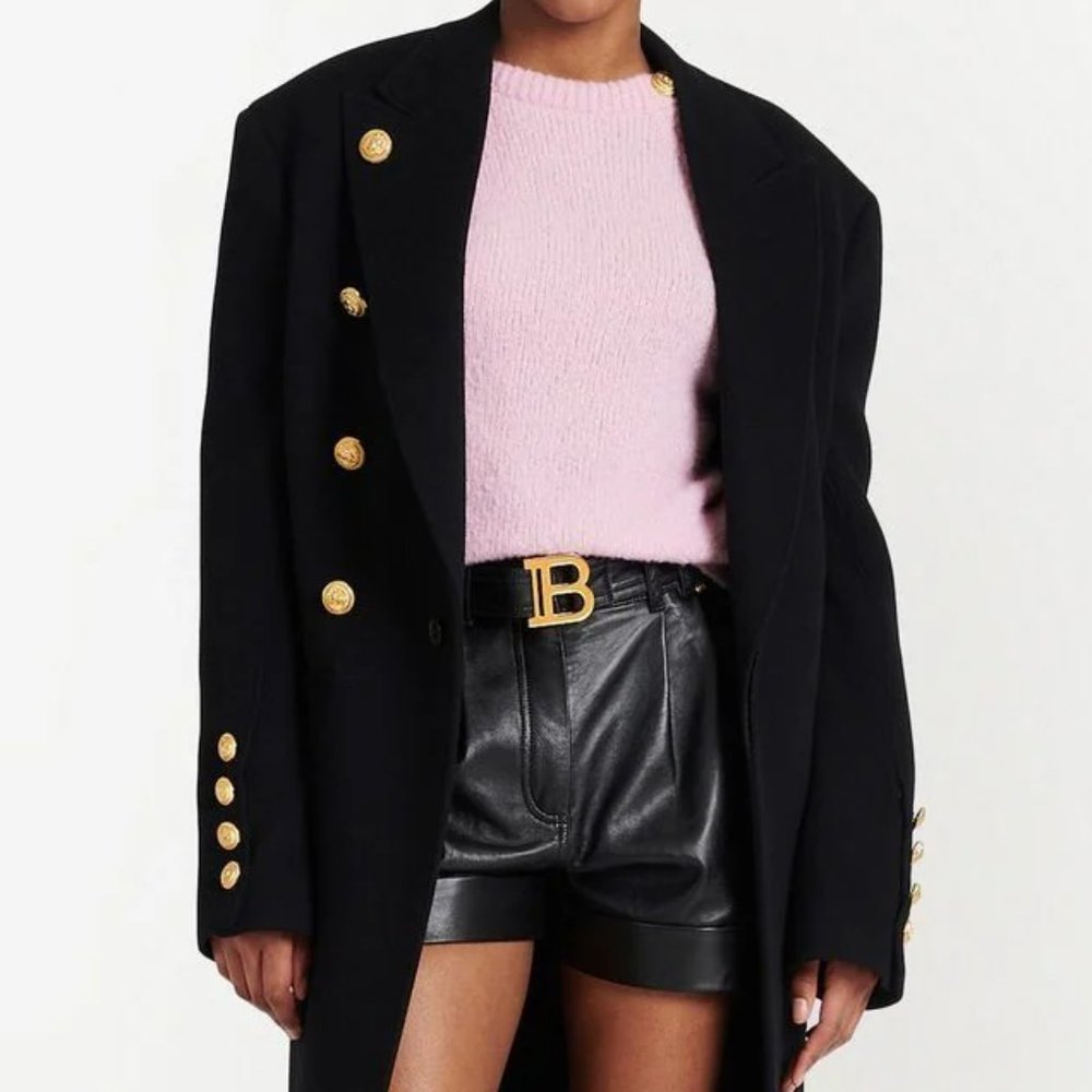 Balmain Diagonal Button-Up Jumper - image 2